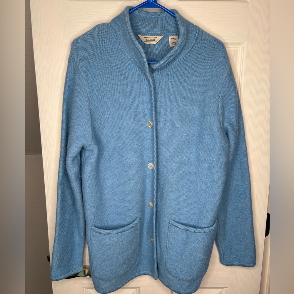L.L. Bean Vintage Button Up Sweater Jacket